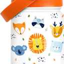 Kids Water Bottle with Straw Lid - 12 Oz Insulated Stainless Steel Animal Water Bottles for Kid Boys Girls - Travel Cup for School Sports
