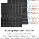 Reciprocating Sander,USB Quick Charging Sanding Pen With 8pcs Sanding Head,Self-Adhesive Sandpaper Pre-cut mesh 134pcs (ESA)