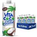 VITA COCO Organic Coconut Water, Pressed| More "Coconutty" Flavor | Natural, Best By 09 AUG 2025