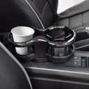 Car Cup Holder Expander 2-in-1 Drink Holder Extender Dual Cupholder Expander Organizer for 12-16oz Cups Cans Milk Ashtray