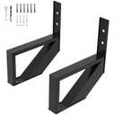 Steel Stair Riser 2 Pack, 1-Step Steel Stair Stringer for Outdoor Steps