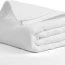 Salt Earth 100% Cotton Muslin Blanket, Gauze Blanket 80"X90" Queen, 4 Layered for Couch, Bed, Living Room, Home, Lightweight & All Seasons Blankets & Throws, Easy wash,Nature & Skin Friendly(White)