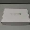 FESHFEN Long Wigs with Bangs, Synthetic Natural Looking Layered Straight Hair Wig for Women Daily Party Use 18 inch, Natural Black