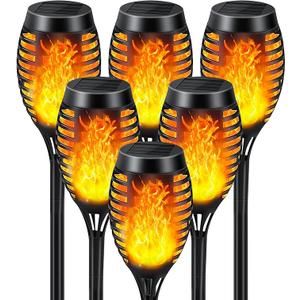 Kurifier Solar Lights Outdoor, 6Pack Solar Torch Light with Flickering Flame, Waterproof Solar Garden Light, Outdoor Solar Lights for Yard, Flame Torches for Outdoor Decorations Decor Yard