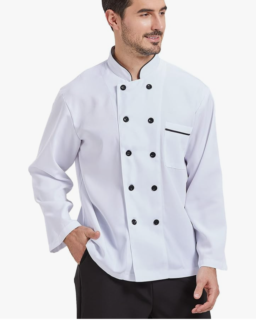 Nanxson Unisex Chef Coat Kitchen Short/Long Sleeve Chef Jacket for Men and Women CFM0001(XL)