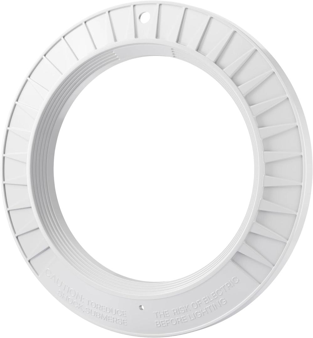 SPX0580A Pool Light Face Plate Rim Compatible with Hay-ward AstroLite Series SP0580 & SP0580S, Molded Plastic Rim for Underwater Lights Pool Lights Cover Replacement Parts