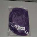 Half and Half Fer-n Cosplay Wig 29'' Long Straight Anime Purple Wigs with Bangs Dark Purple Wig for Women Halloween Costume Party