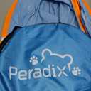 Peradix Paddling Pool for Kids & Pets Infant Ball Pit Tent, Baby Beach Tent, Toddler Wading Pool UV Sun Shelter Canopy with Mosquito Net, Portable Pop Up Tent Summer Beach Toys for Child (Blue-Orange)