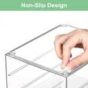 Transparent Tea Bag Storage Box, 6 PCS Large Bag with Lid, 6×2.3×3.3'' Single-Layer Thickened Drawer, Suitable for Cabinets, Kitchen