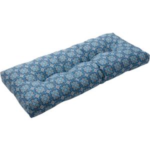 Magpie Fabrics Patio Bench Cushion 42"x18", Indoor/Outdoor Non-Slip Water Resistant Long Seat Pads, Tufted Loveseat Cushion for Swing, Settee, Window, Garden, Wicker, Front Porch (Morgan Medal Blue) Magpie Fabrics Patio Bench Cushion 42"x18", Indoor/Outdoor Non-Slip Water Resistant Long Seat Pads, Tufted Loveseat Cushion for Swing, Settee, Window, Garden, Wicker, Front Porch (Morgan Medal Blue)