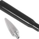 2 x Vehicle Stubby Antenna Mast Bullet Car Truck Antenna Replacement for Ford F Series F150 Raptor F250 F350 F450 Super Duty Ranger Dodge RAM 1500 2500 3500 Heavy Duty Classic Pickup Truck (Silvery)