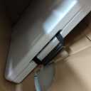 Folding Table 4 Foot Portable Heavy Duty Plastic Fold-in-Half Utility Table Small Indoor Outdoor Adjustable Height Folding with Carrying Handle, Camping and Party,White | Portable, Heavy Duty, Fold-in-Half, Indoor Outdoor, Adjustable Height, Folding