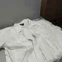 Allsense Men's Short-Sleeve Button-Down Cuban Guayabera Shirt 4XL IVORY