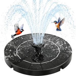 DDcafor Solar Fountain for Bird Bath,3.5W Solar Powered Water Fountain Pump with 6 Nozzles Floating Solar Water Pump for Birdbath,Small Pond Garden Outdoor Water Feature