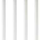 QLLY 30 inch Adjustable Tall Metal Desk Legs, Office Table Furniture Leg Set, Set of 4 (30 inch, White)
