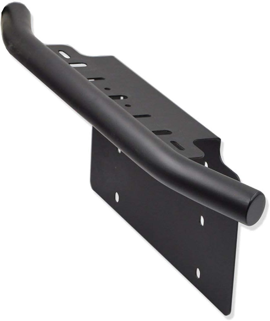 DaSen Front Bumper 6x12 inch Universal License Plate Holder Mounting Bracket Compatible with Off-Road LED Light Pod Compatible with Jeep Most ATV Truck Pickup