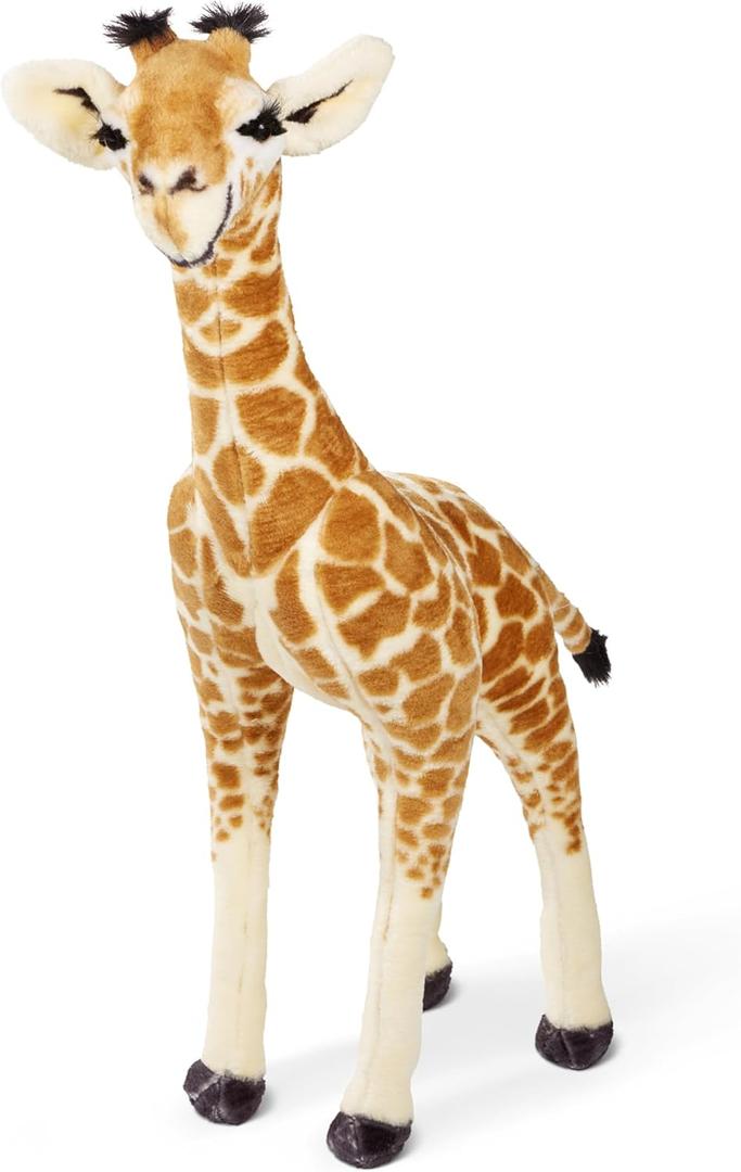 Melissa & Doug Lifelike Plush Standing Baby Giraffe Stuffed Animal 3 Feet Tall