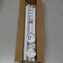 Tension Curtain Rod 30 To 63 Inch White Tension Rods Adjustable Spring Loaded Curtain Rods 7/8" Curtains Rods No Drilling Tension Rods For Windows Bedroom Closet Doorway Door