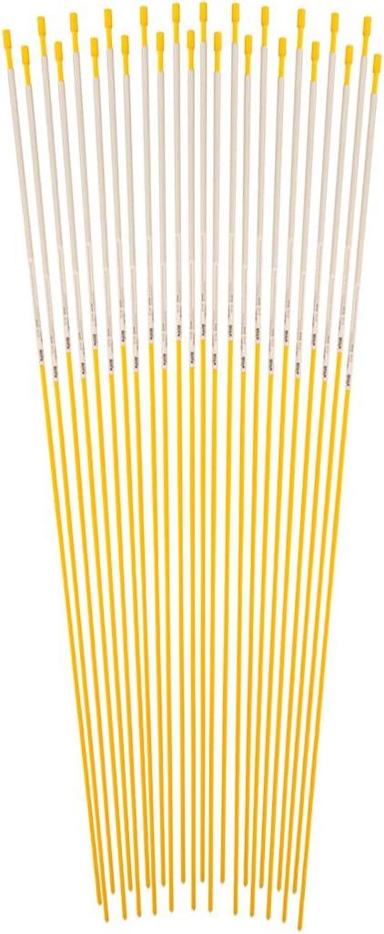 Blazer International 381YDM-24 Yellow 48-Inch Fiberglass Pole Reflective Driveway Marker, 24 Pack