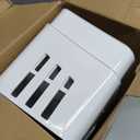 Lysam Bath Toy Storage 2 Packs, Large Bath Toy Holder with 3 Compartment, Quick Dry Bathtub Toy Organizer, Bath Tub Toy Net, Shower Toy Basket & Bin, Bathroom Accessories for Baby,Toddler,Kids（White）