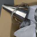 Brushed Nickel Pendant Lights Kitchen Island,Dining Room Light Fixtures Over Table 3 Pack with Silver Cone Metal Shade, Modern Farmhouse Small Chandeliers, Adjustable Cord Hanging Lighting for Sink