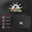 Zettum Fire Pit Cover Round 36 Inch - Outdoor Firepit Cover Heavy Duty & Waterproof, 600D Patio Fire Table Cover Gas Fire Pit Accessories Fade & Weather Resistant - 36 x 36 x 20 Inch