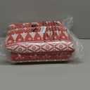 CAROMIO Christmas Quilt Set King Size - Boho Reversible Bedspread Coverlet Set with Christmas Tree Reindeer Snowflakes Printed Pattern, Soft Lightweight Bohemian Quilt Bedding Cover Set King (King (104"x96"), White&red)