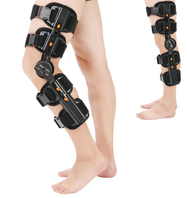 Hinged ROM Knee Brace,Unloader Knee Brace,Knee Immobilizer Brace,ACL, MCL and PCL Injury, Adjustable Orthopedic Support Stabilizer After Surgery, Women and Men-Multi-Angle Adjustment