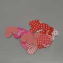 Jetec 40 Pieces Valentine's Day Tree Ornaments Pink Red White Wooden Heart Hanging Decoration Love Striped Plaid Heart Tags with String for Valentines Embellishments Craft Home Office Wall Decor