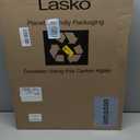 Lasko Oscillating Cyclone Pedestal Fan, Adjustable Height, Timer, Remote Control, 3 Speeds, for Bedroom, Living Room, Home Office, 18", Black, 1843
