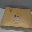 HIG Off-White Chic Full Bed Skirt - Easy Fit Scallop Edge Pleated Bedskirts, 14 Inch Drop Anti-Slip Dust Ruffle, Thick Fabric for Enhanced Privacy, Pre-Washed for Long-Lasting Use(N60022)