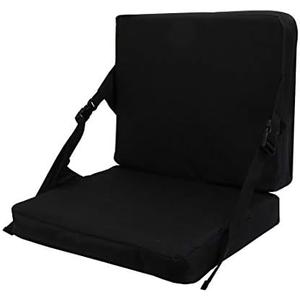 KIMI HOUSE Indoor & Outdoor Folding Chair Cushion, Foldable Portable Stadium Seat,Chair Cushion for Sports Events, Outing, Travelling，Hiking, Fishing 4pcs