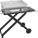 Foldable Grill Cart and Cover for Blackstone 17" and 22" Table Top Griddles, Grill Stand for Blackstone 17inch & 22inch TableTop Griddle, Camping and Outdoor Cooking.