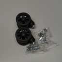 Zoofen Luggage Replacement Wheels 2 pcs Suitcase Replacement Wheels Wear-Resistant Luggage Wheels for Most Suitcase Repair (Black)