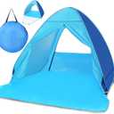 Pop Up Beach Tent Kratax Automatic Pop Up Instant Shade Sun Shelter UPF 50+ Portable Canopy Cabana for Adults Kids Baby Outdoor Activities, Camping Fishing Park Hiking Picnic