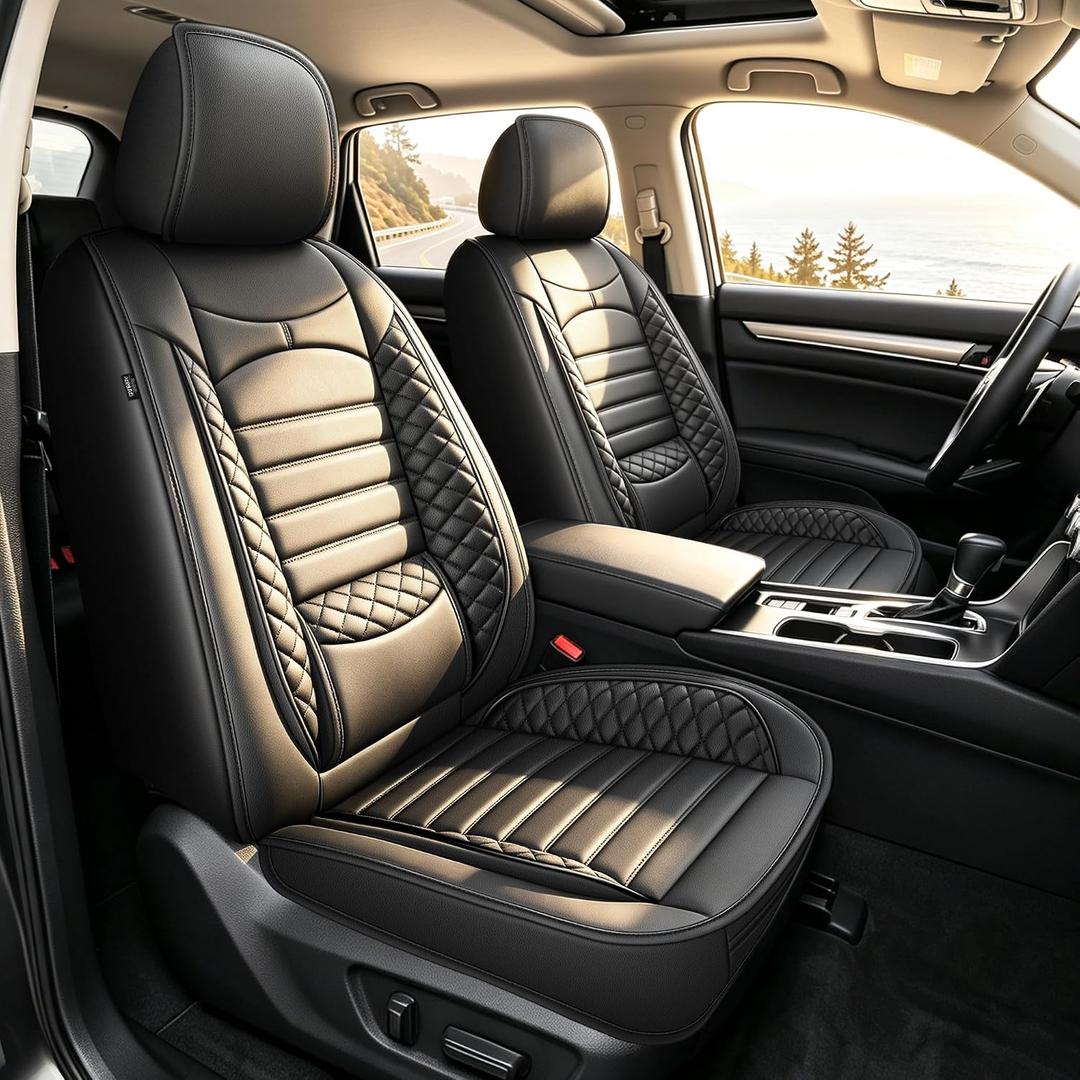 For Honda Accord Seat Covers 2023-2024-2025-2026 EX/LX Waterproof Leather