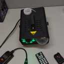 1200W Fog Machine, Smoke Machine Fog with Disco Ball Lights, 6000CFM with 13-Color LED Effects, Wired And Wireless Remote Controls, Ideal for Indoor, Outdoor, Wedding, Parties, and Halloween (Black C01)