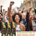 25 Set Black History Month Pens Bulk with Bookmarks for Women Men African American Gifts Inspiration Freedom Party Favors Office Supplies Festival Celebration