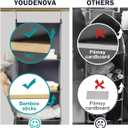 YOUDENOVA Hanging Closet Organizer and Storage, 6-Shelf Closet Hanging Storage Shelves, Grey