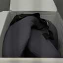 One-Piece Memory Foam Seat & Back Cushion - Lumbar Support, Adjustable Strap, Non-Slip Bottom - Breathable Removable Cover for Office Chair, Car, Truck (Grey) (Universal Size)