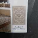 Floral Doormat Entryway Rug Washable Area Rug 2x3, TTelephant Machine Washable Area Rug -Jole