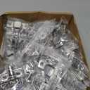 20 Pack Soft Close Cabinet Door Hinges for 1/2" Partial Overlay, 105 Degree Opening Angel, Stainless Concealed Kitchen Cabinet Hinges with Mounting Screws, Manual and Door Bumpers