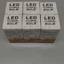 Vintage Amber Light Bulbs 25-Watt Equivalent Dimmable E26 LED Bulb 2500K Warm Light, 2W LED Globe Edison Decorative Light Bulb, 6 Pack