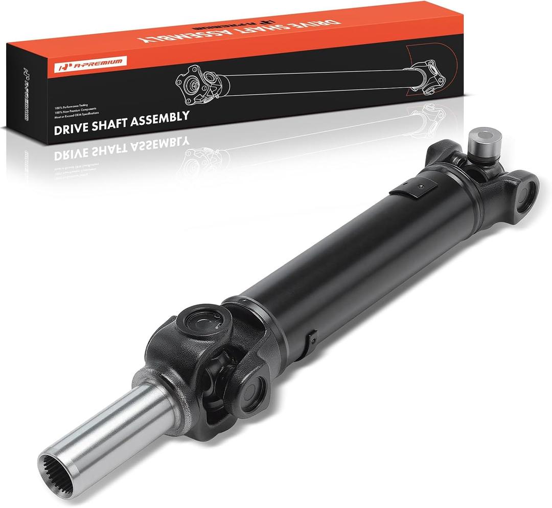 A-Premium Rear Drive Shaft Driveshaft Assembly Compatible with Jeep Wrangler 1987-1990 4.2L, 1991-1993 4.0L, [4WD Manual Transmission], 93.4" Wheelbase, Replace# 52098218, 53002003, Prop Shaft