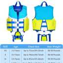AEOCOO Toddler Swim Vest for 20-30-50-90 Pounds, Kids Pool Floaties Vest 1-2-3-5-6-9 Year Old, Puddle Swim Jumper Buoyancy Jacket, Boys, Girls, Nios. M