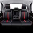 Carlimeki Leather Seat Covers Custom Fit for Tundra 2026 2025 2024 2023 2022 CrewMax SR, SR5, Limited, Platinum, 1794 Edition, TRD Pro, Capstone - Carbon Fiber - Premium Faux Leather Fully Covered