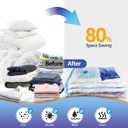 HOTBAG Electric Air Pump for Vacuum Storage Bags, Portable Travel Vacuum Pump Compressing Clothing Vacuum Seal Pump for Various Vacuum Seal Bags Blue(Storage Bag Not Included)