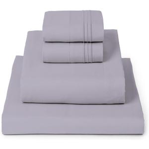 Mellanni Queen Sheets Set - 4 PC Iconic Collection Bedding - Hotel Luxury, Extra Soft, Cooling Bed Sheets - Wrinkle, Fade, Stain Resistant (Queen, Lavender)