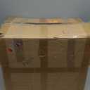 Acrylic End Table Record Player Table with Storage Shelf Clear Side Table Nightstand (15.7x19.7x11.8) (Clear)