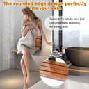 18" Wall Mounted Shower Seat, Shower Bench Wall Mount for Inside Shower, Fold Down Shower Seat, Shower Seats for Adults